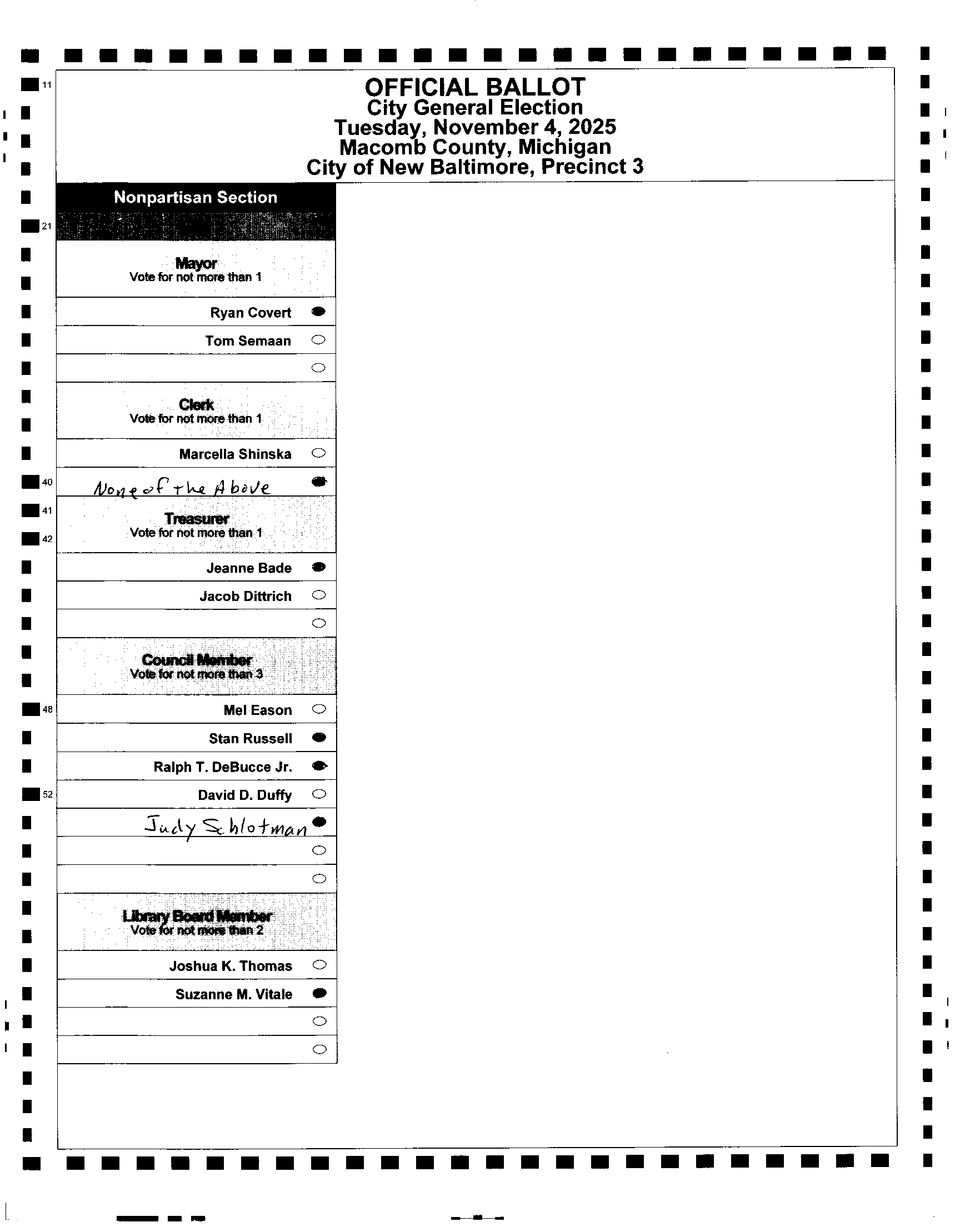 Page 1 of ballot 2025-11-04_NEW-BALTIMORE,-PCT-_60803