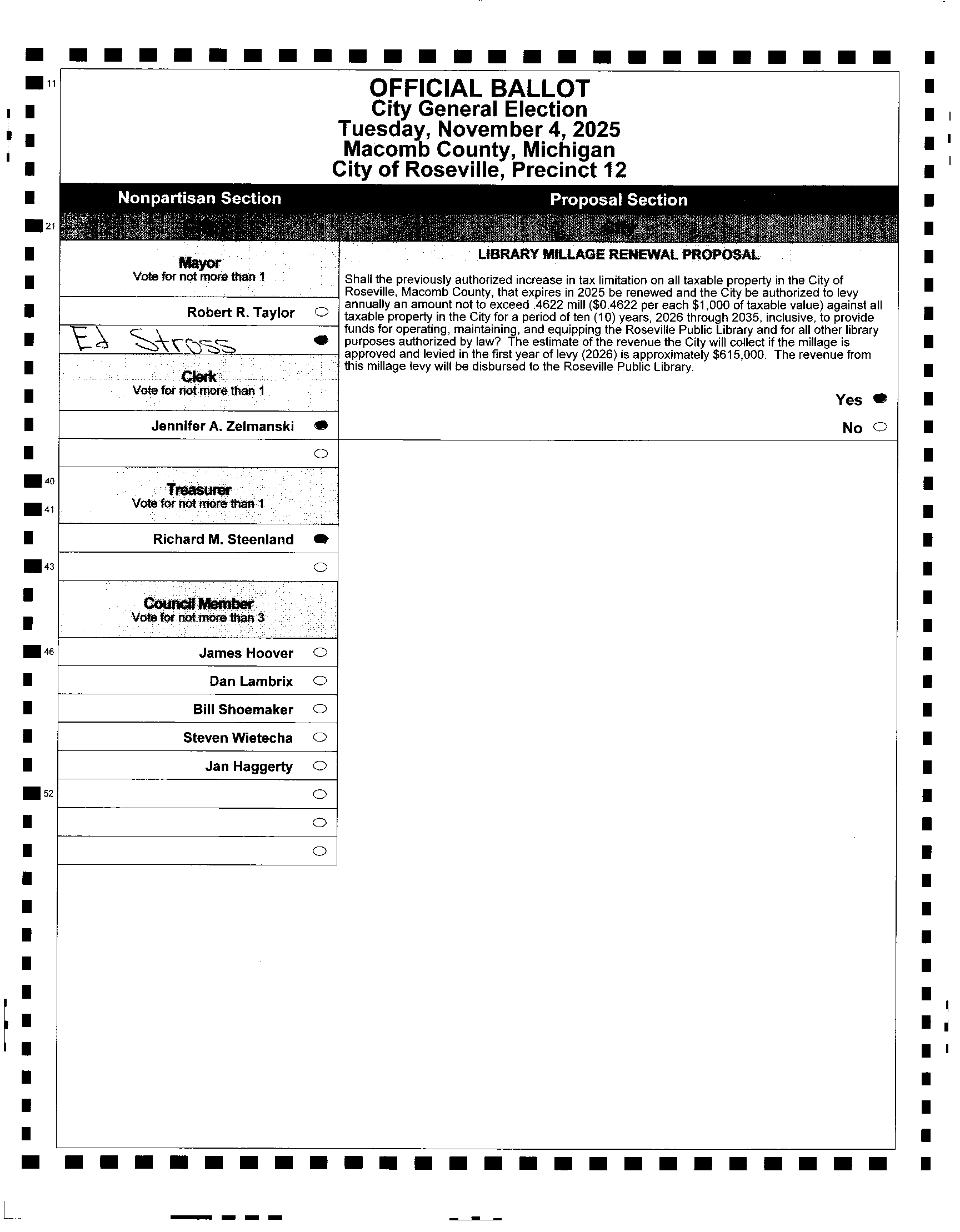 Page 1 of ballot 2025-11-04_ROSEVILLE,-PCT-12_8127
